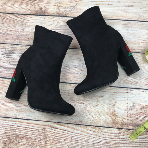 NIB Nature Breeze floral heel bootie boot - Picture 2 of 8